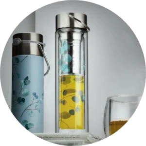 Glasflaske Flowtea Eucalyptus | Eigenart