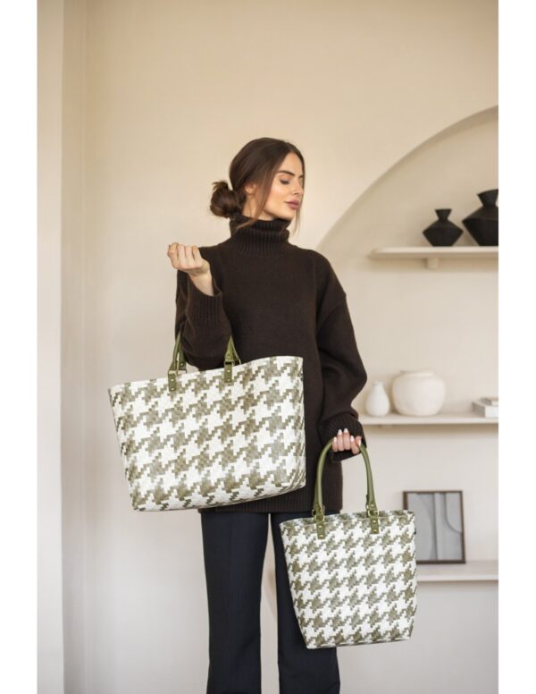 Mayfair shopper, Olive | Handed By - Image 3