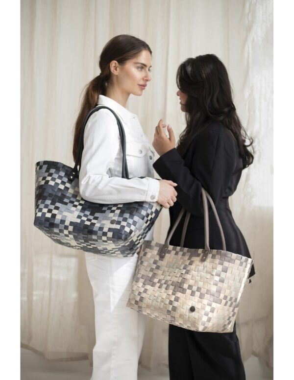 Mingle shopper, Black Mix | Handed by - Image 3