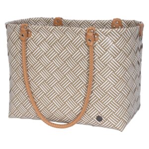 Sainte-Maxime Stripes shopper, Khaki | Handed By