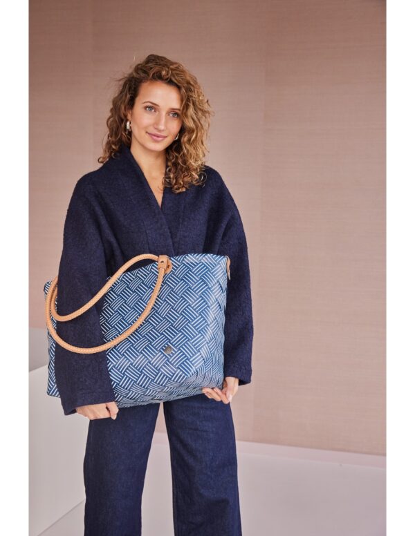 Sainte-Maxime Stripes shopper, Ocean Blue | Handed By - Image 3