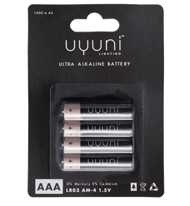 AAA-batteri, 4 pack | Uyuni