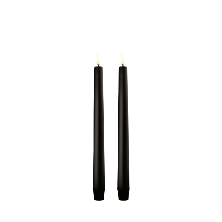 Classic Taper Candles medium, Plain Black | Uyuni