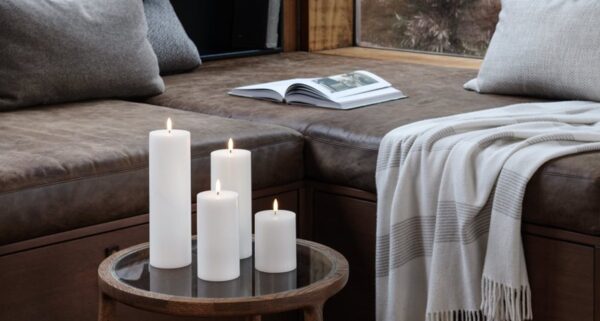 Pillar Candle Smooth, Nordic White | Uyuni - Image 4