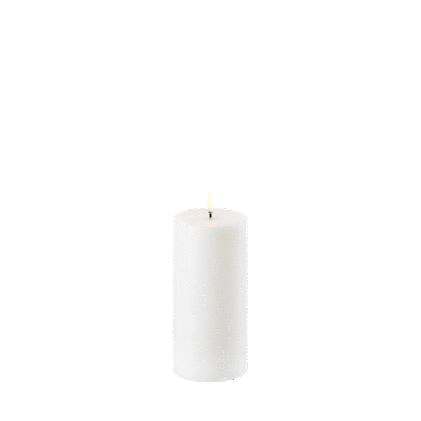 Pillar Candle Smooth, Nordic White | Uyuni