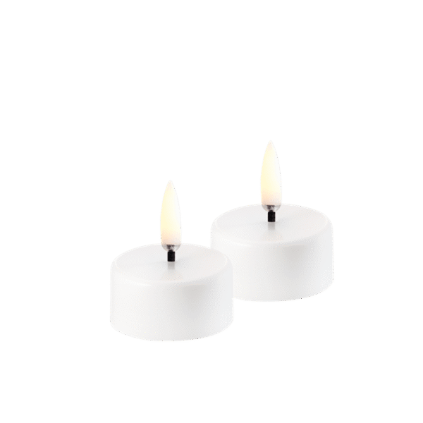 Genopladelige fyrfadslys, White | Uyuni