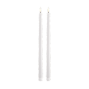 Slim Taper Candles, Nordic white | Uyuni