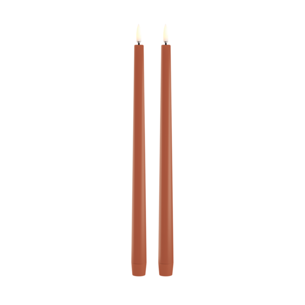 Slim Taper Candles, Terracotta | Uyuni