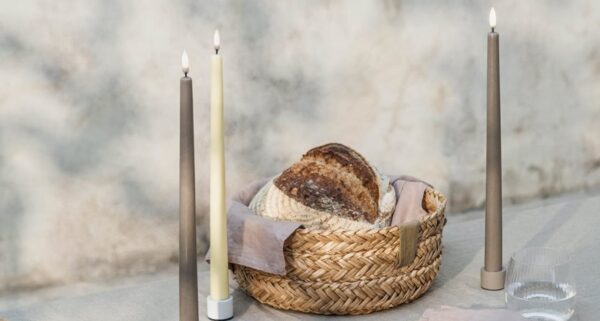 Slim Taper Candles, Nordic white | Uyuni - Image 3