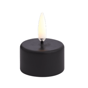 LED fyrfadslys, Plain Black | Uyuni