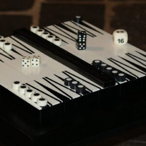 Backgammon sort/hvid | Flamant Jacques