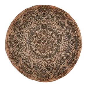 Juni Rug - black/natur, Ø150 | Affari of Sweden