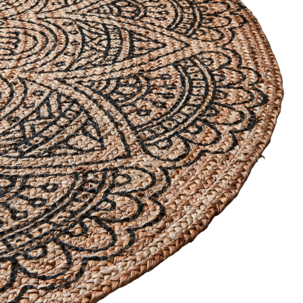 Juni Rug - black/natur, Ø150 | Affari of Sweden - Billede 3