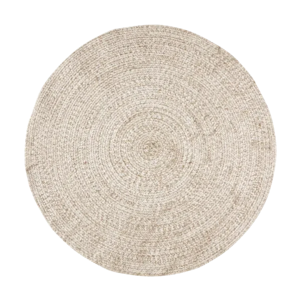 Juni Rug - natural/white, Ø150 | Affari of Sweden
