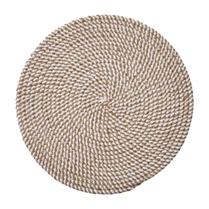 ELINA dækserviet, beige/hvid | Affari of Sweden