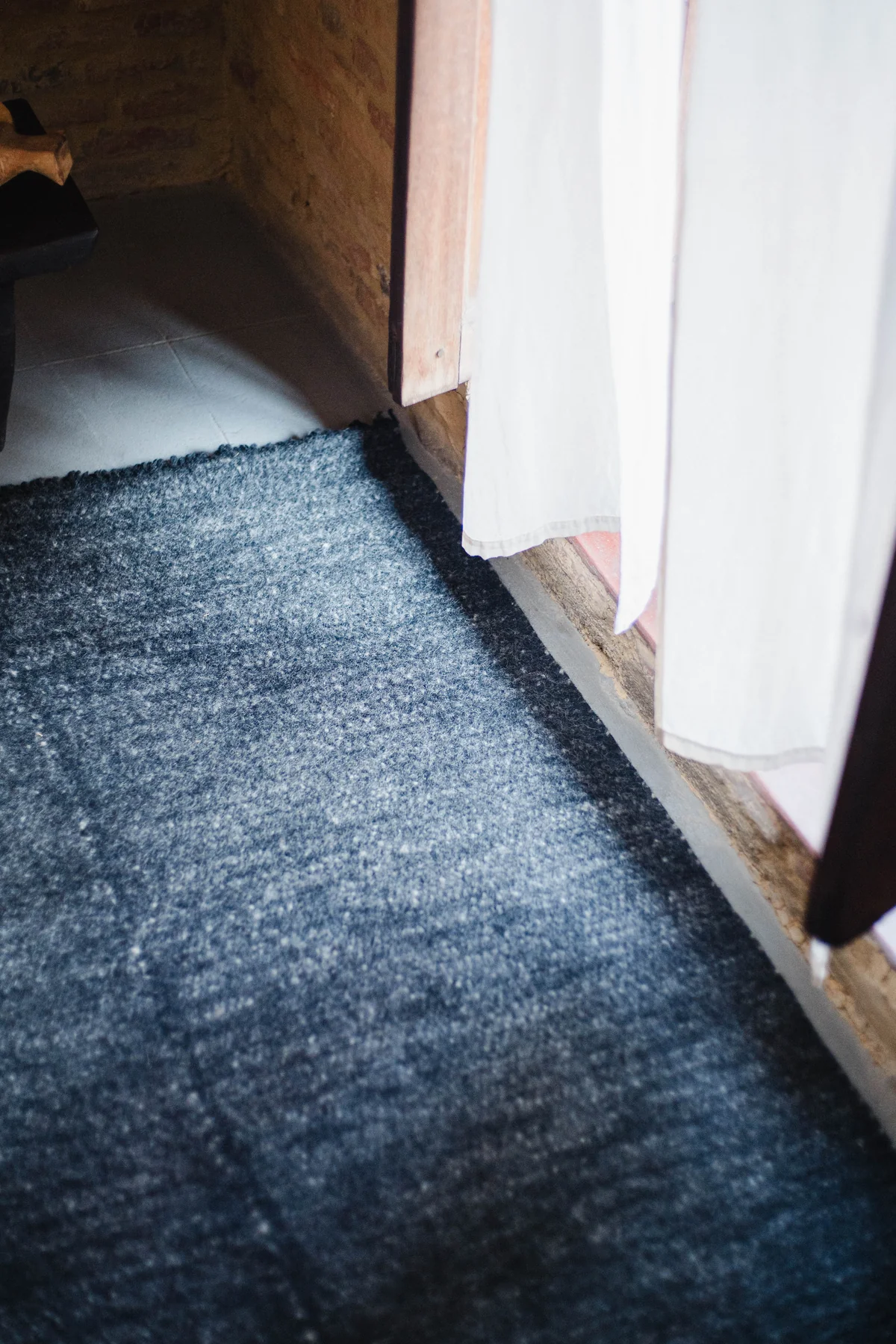 “Kala Ratri” – Radhi Rug, 80×100 cm | Himalayan Hermitage