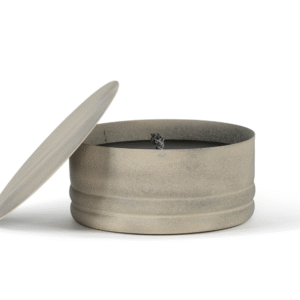 Metal udendørs lys med låg, beige