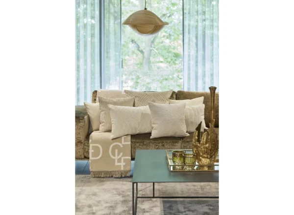 Pyntepude Lobelle Off White, 45x45 cm - Billede 3