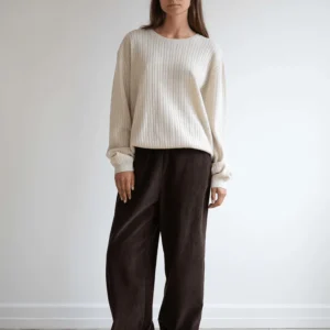 Bella fløjlsbukser - Dark brown | Studio Feder