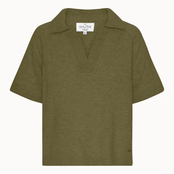 Bella polo t-shirt - Moss Green | Wuth Copenhagen