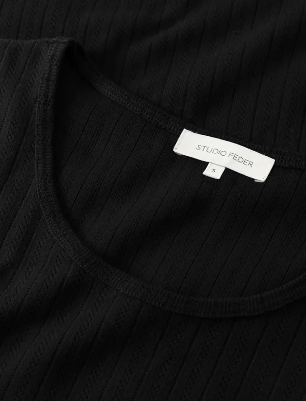 Gertrud bluse - Black | Studio Feder - Billede 3