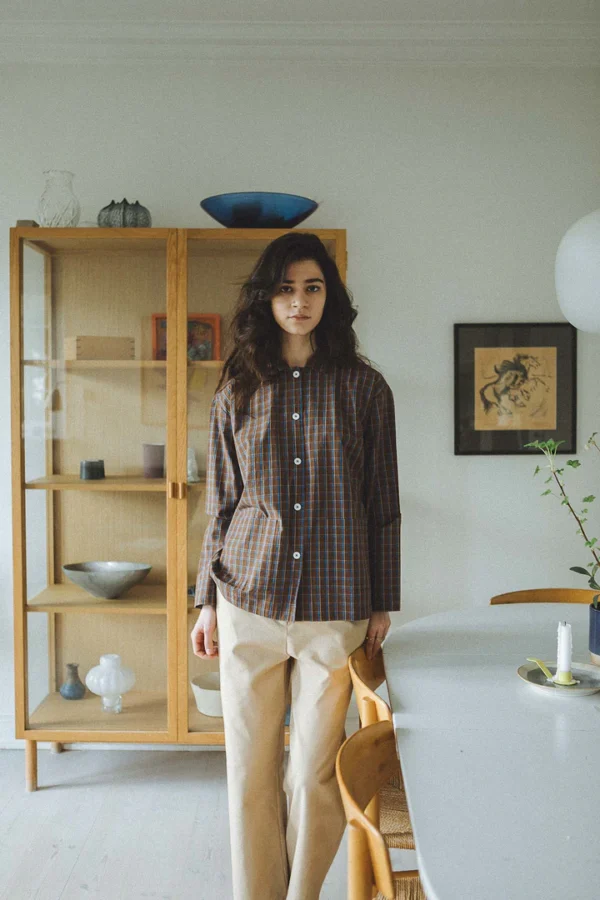 Malou shirt - Chestnut | Studio Feder