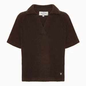 Bella polo t-shirt - Cacao | Wuth Copenhagen