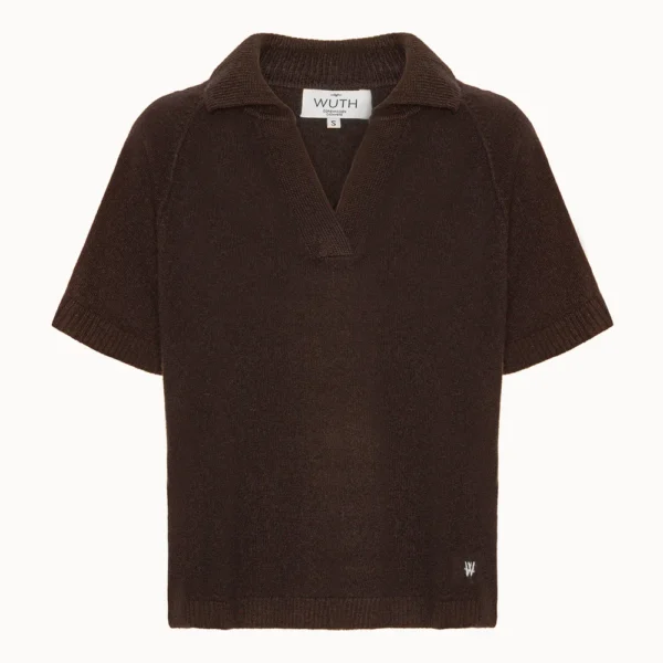 Bella polo t-shirt - Cacao | Wuth Copenhagen
