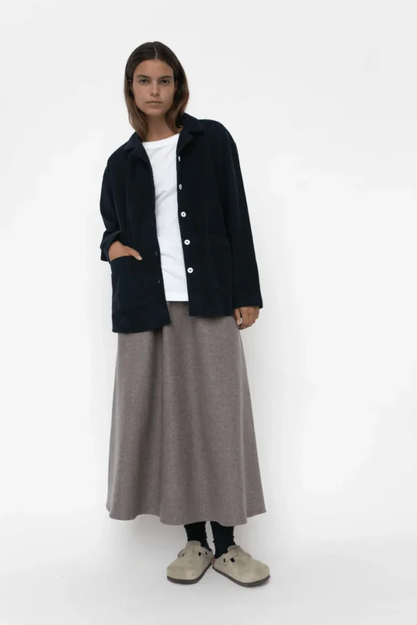 Silja fløjlsskjorte - Navy | Studio Feder - Billede 2