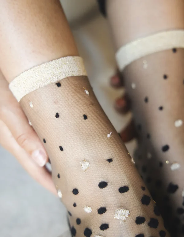 Nakameguro Gold, transparente strømper | Atelier St Eustaache - Billede 4