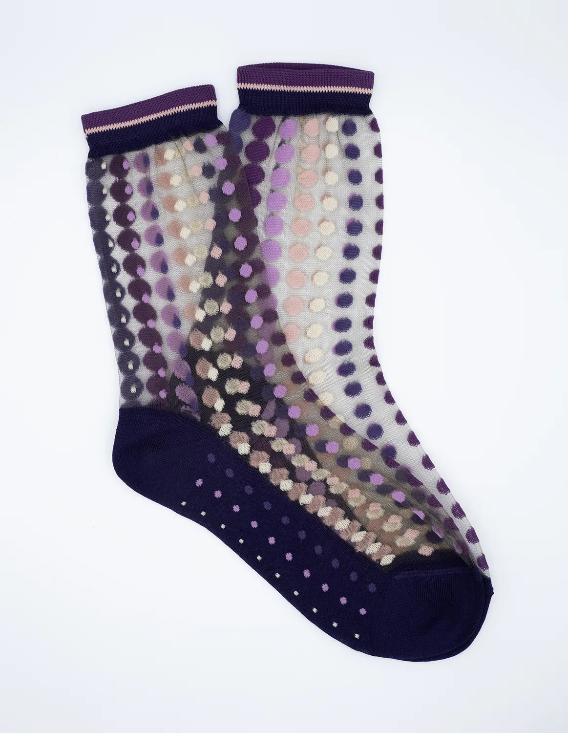 Vetrata Violette, transparente strømper | Atelier St Eustaache - Billede 4