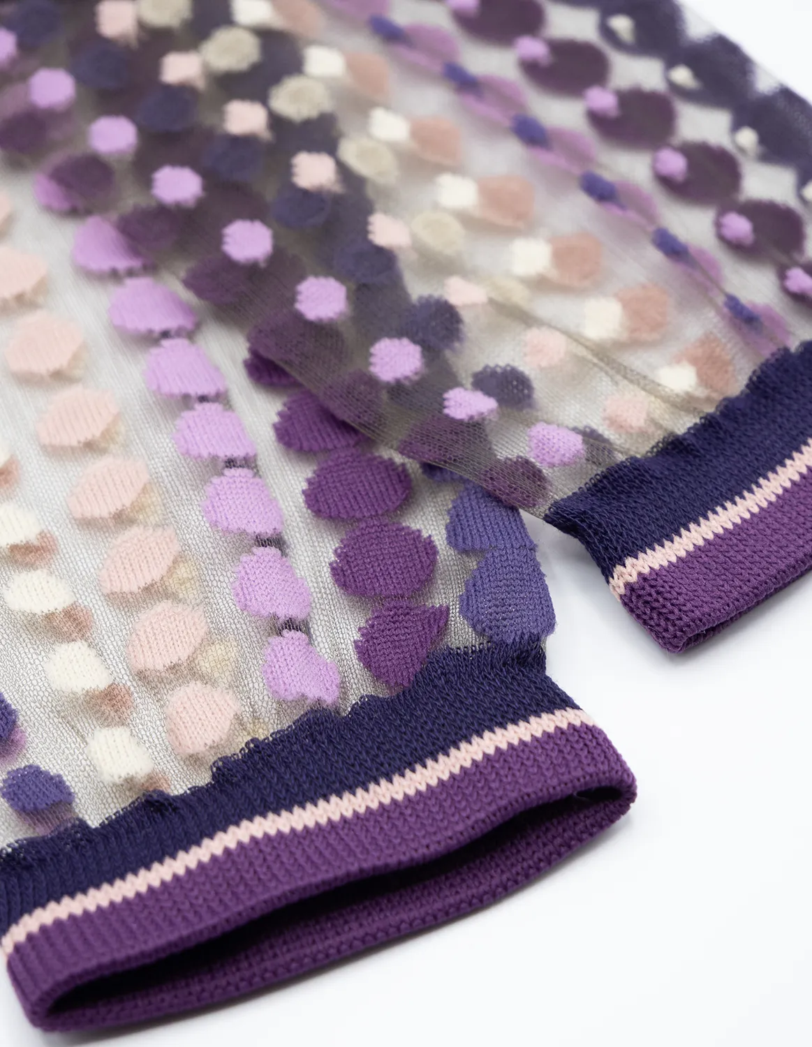 Vetrata Violette, transparente strømper | Atelier St Eustaache - Billede 5