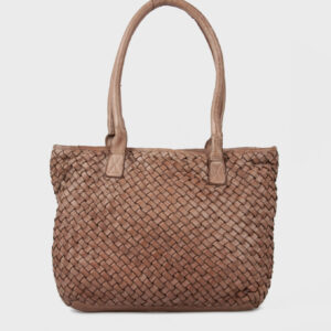 Carbella læder skuldertaske, Walnut | Montana