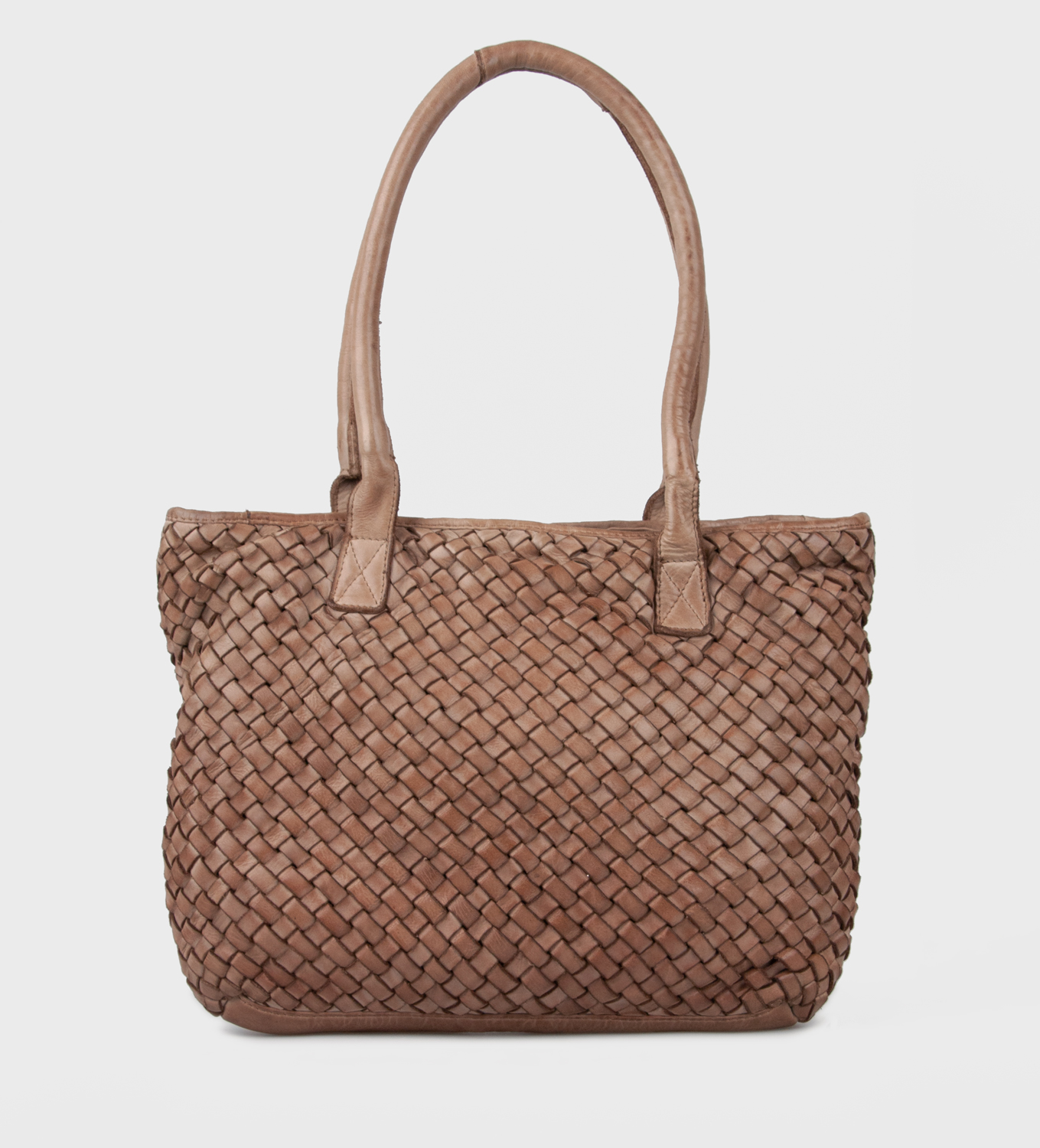 Carbella læder skuldertaske, Walnut | Montana