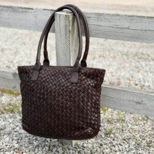 Carbella læder skuldertaske, Brown | Montana