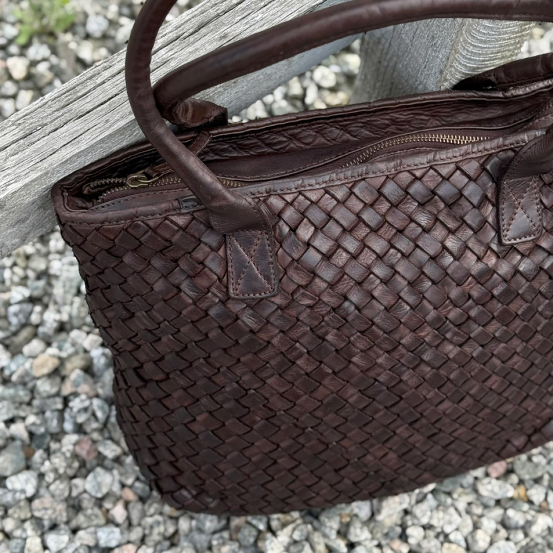 Carbella læder skuldertaske, Brown | Montana - Billede 2