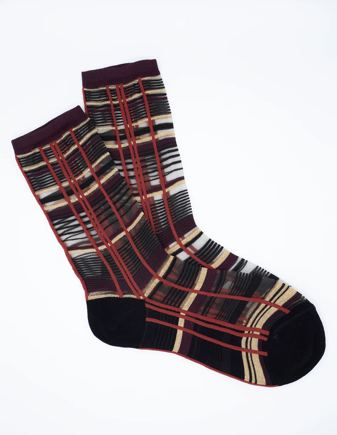 Reqins Bordeaux, transparente strømper | Atelier St Eustache - Billede 7