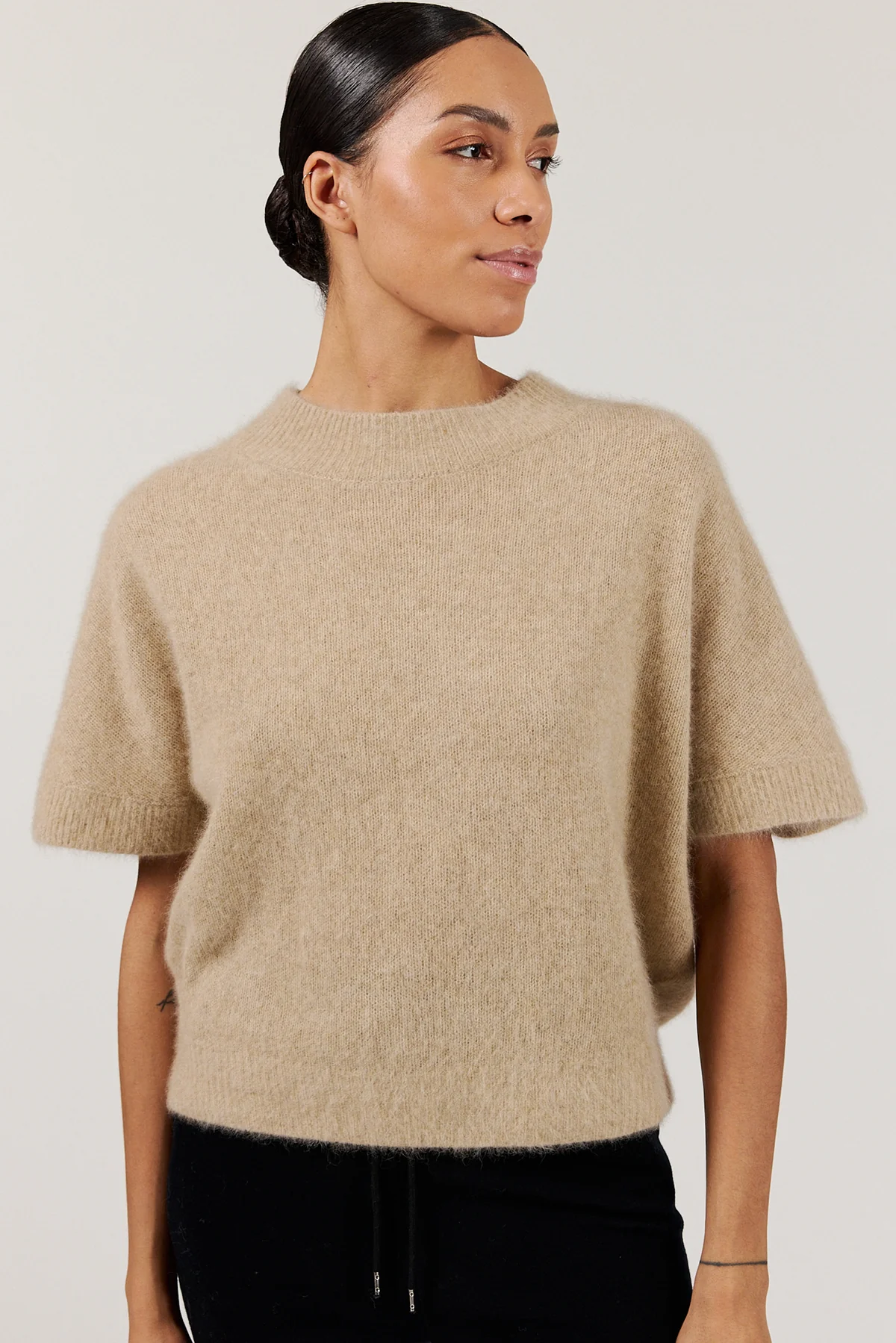 Doanna Sweater, Beige Melange | Six Ámes