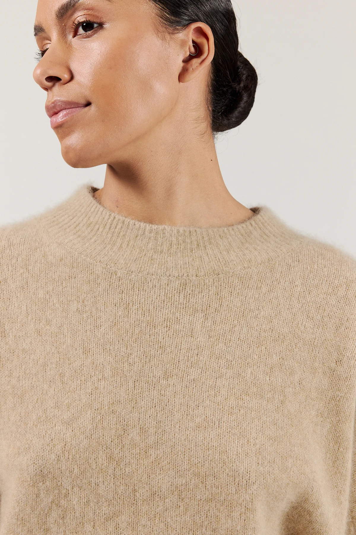 Doanna Sweater, Beige Melange | Six Ámes - Billede 4