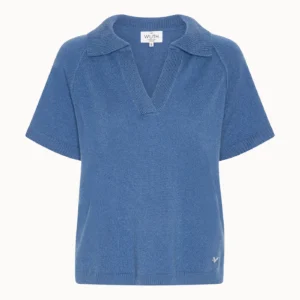 Bella polo t-shirt, Sea Blue | Wuth Copenhagen