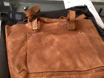 Amber shopper lædertaske | Montana - Billede 3