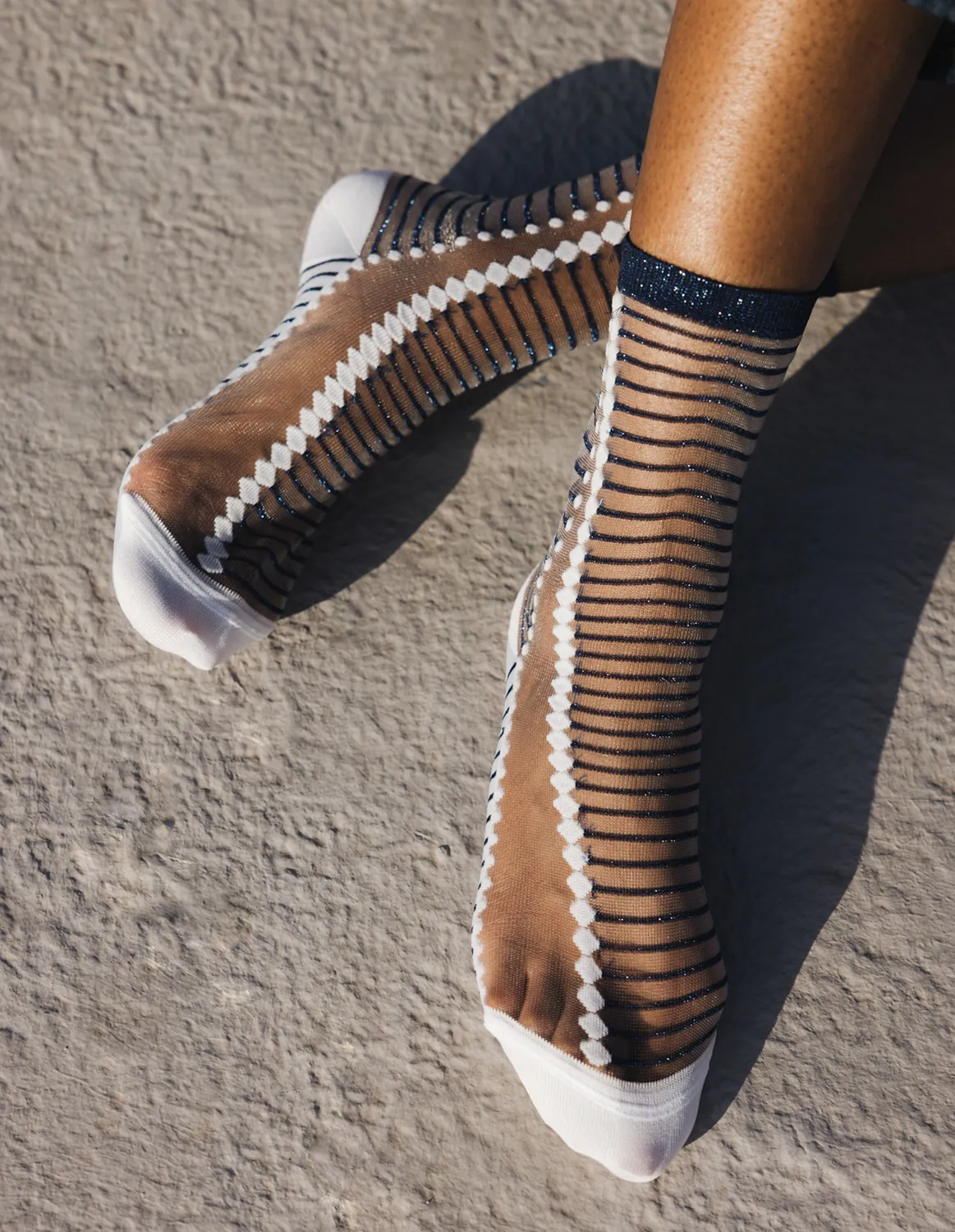 Boavista Blue, transparente strømper | Atelier St Eustache