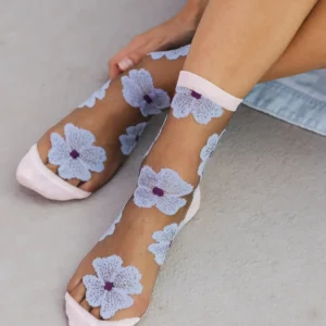 Murano Mauve, transparente strømper | Atelier St Eustache